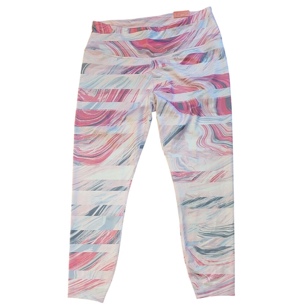 NWT Zelos Capri Size 1X Pink And Gray New